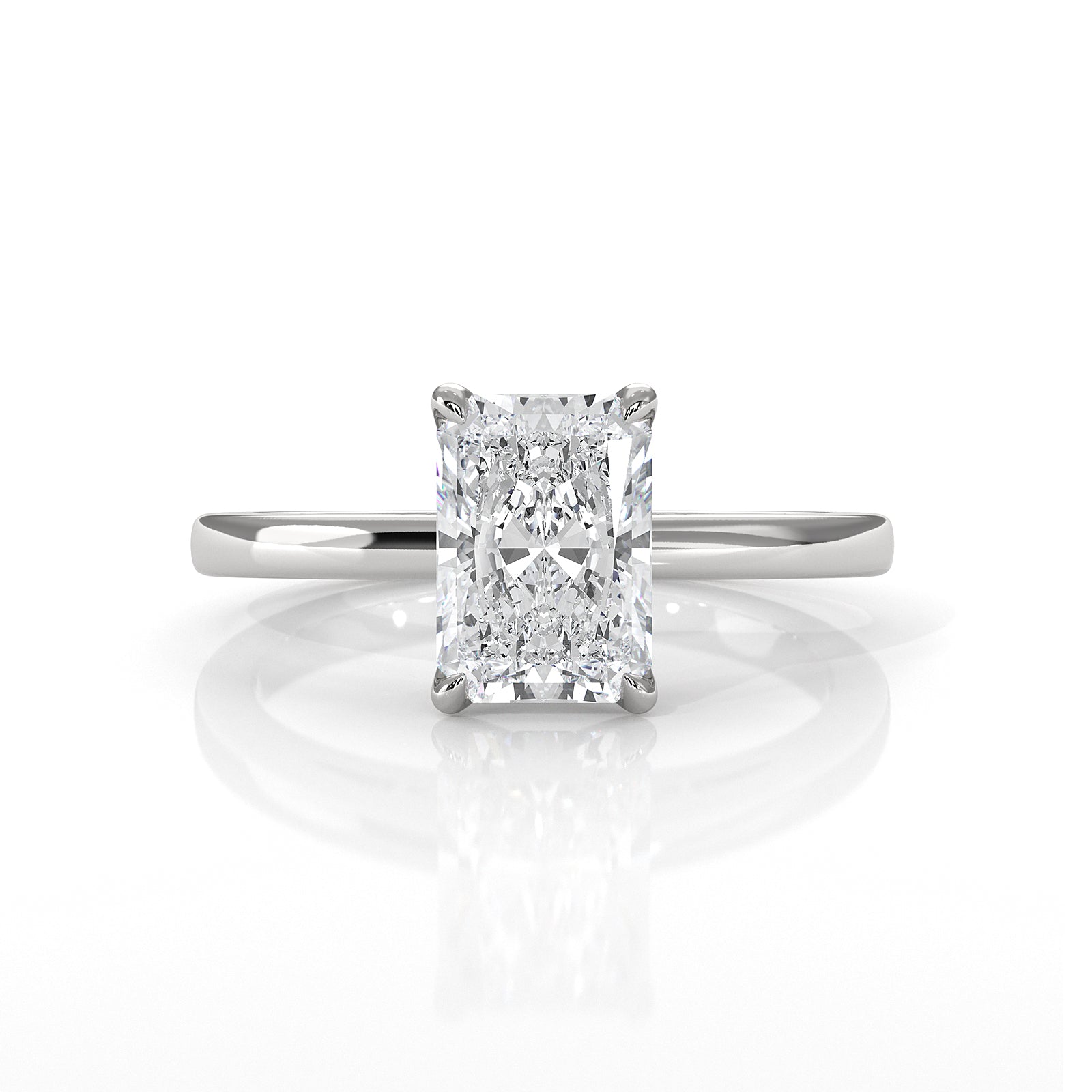 4.5g Lab Grown Diamond 6 Prong Solitaire Engagement Setting IGI Certified Ring 1.00 Ctw.